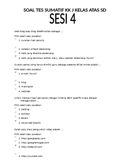 Detail Contoh Tes Formatif Nomer 6