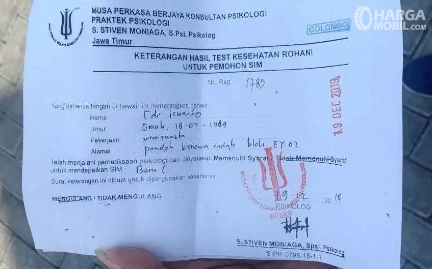 Detail Contoh Tes Psikologi Sim Nomer 10