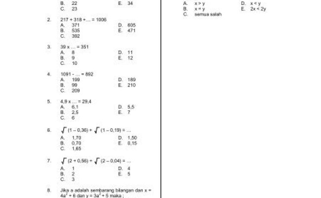 Detail Contoh Tes Skolastik Nomer 49
