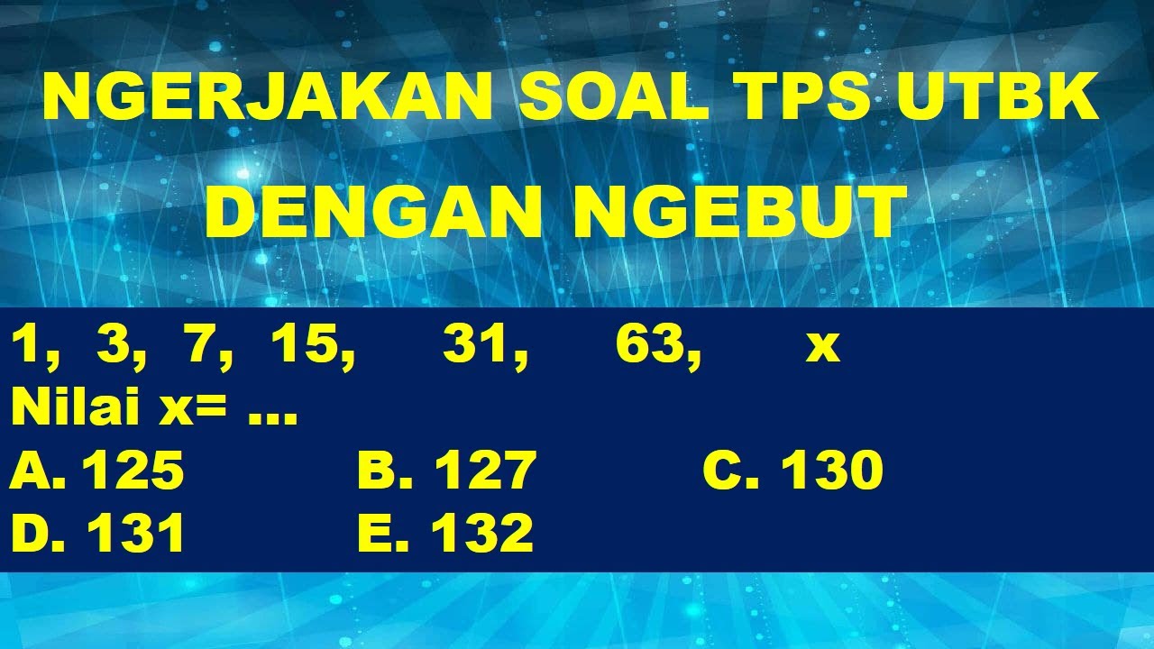 Detail Contoh Tes Skolastik Nomer 55