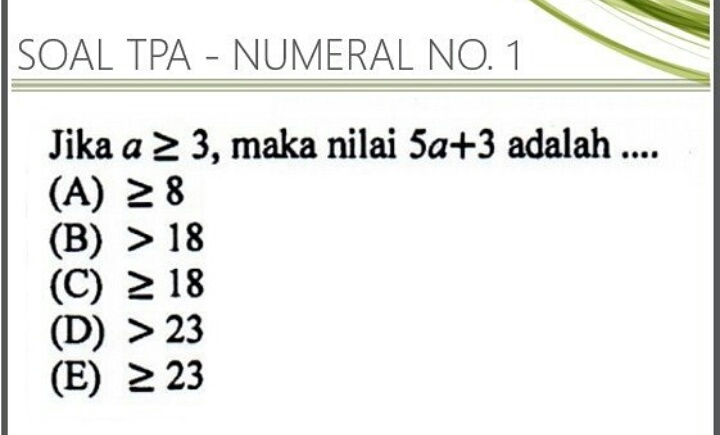 Detail Contoh Tes Tpa Nomer 18