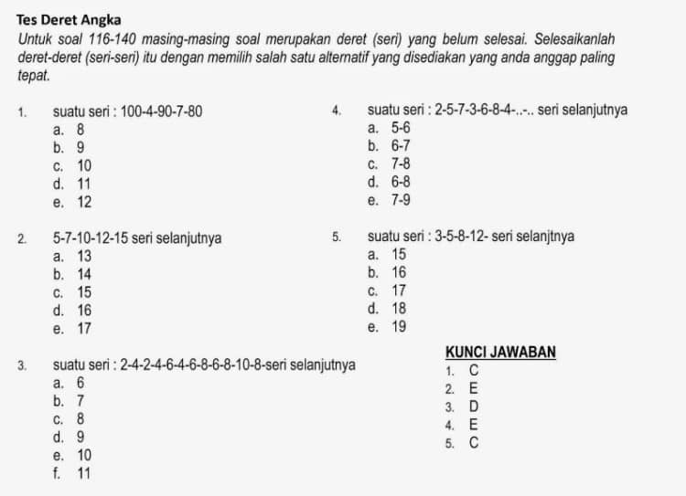 Detail Contoh Tes Tulis Kerja Nomer 16