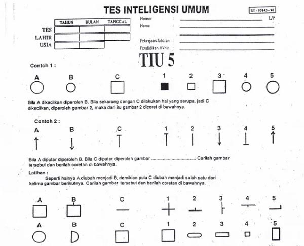 Detail Contoh Tes Tulis Kerja Nomer 42