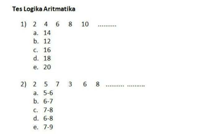 Detail Contoh Tes Tulis Kerja Nomer 6