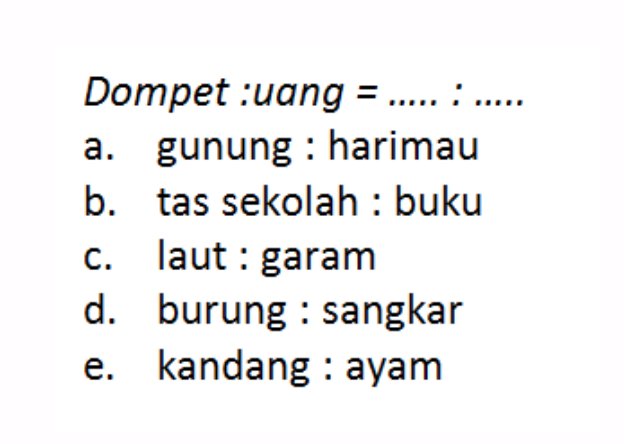 Detail Contoh Tes Verbal Nomer 5