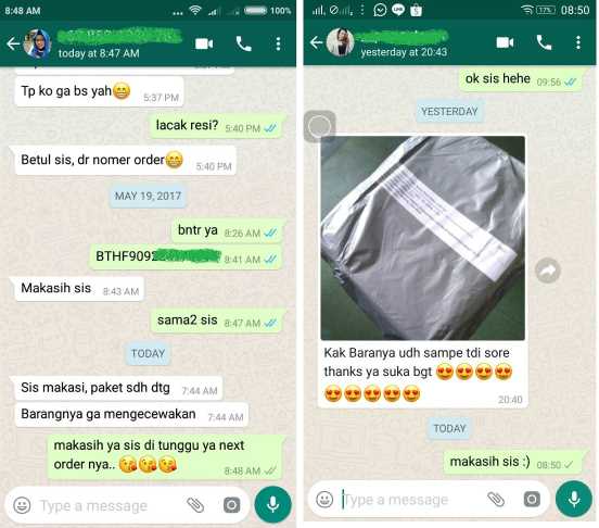 Detail Contoh Testimoni Baju Nomer 24