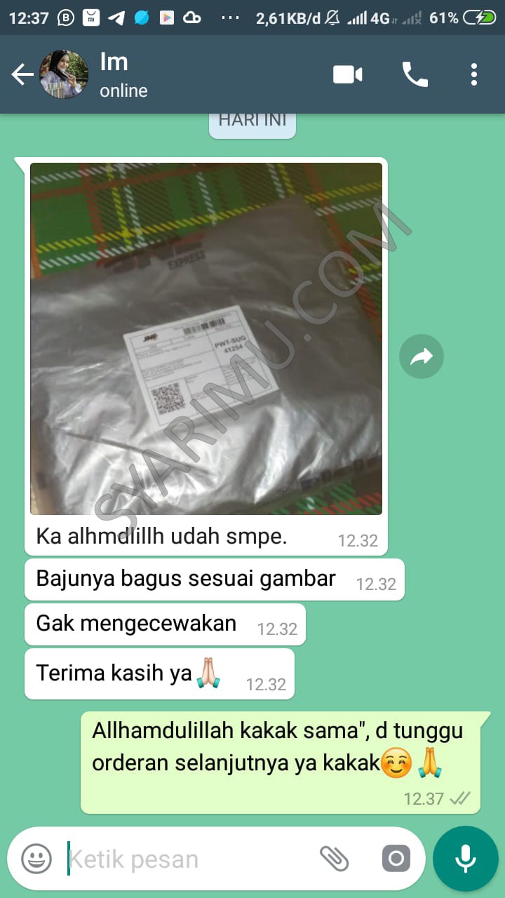 Detail Contoh Testimoni Baju Nomer 25