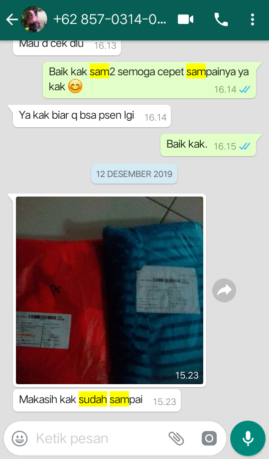 Detail Contoh Testimoni Baju Nomer 35