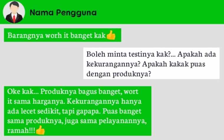 Detail Contoh Testimoni Baju Nomer 53