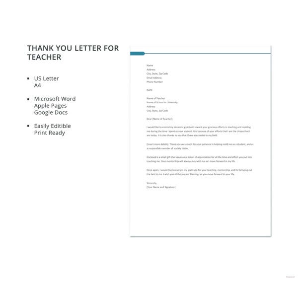 Download Contoh Thank You Letter Nomer 20