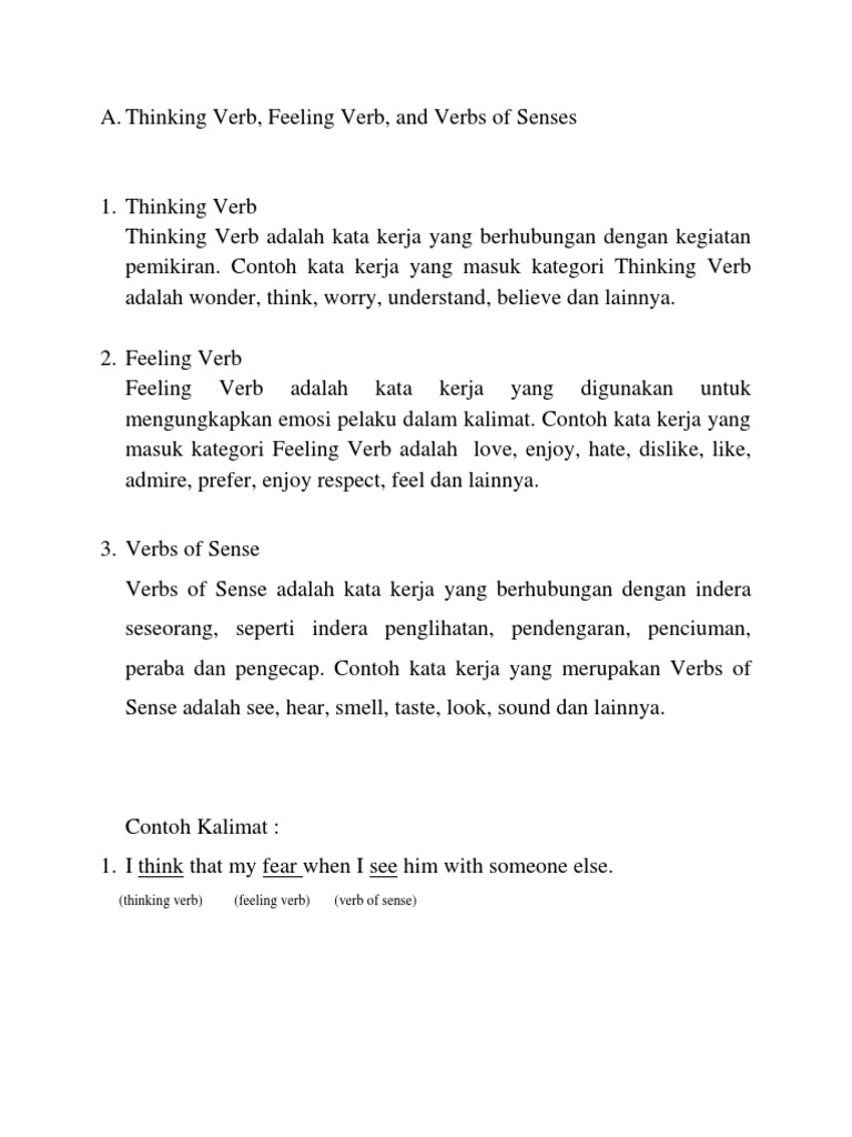 Detail Contoh Thinking Verb Nomer 8