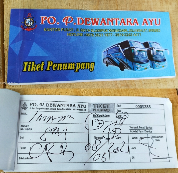 Detail Contoh Tiket Bus Koleksi Nomer 5