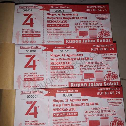 Detail Contoh Tiket Jalan Santai Nomer 44