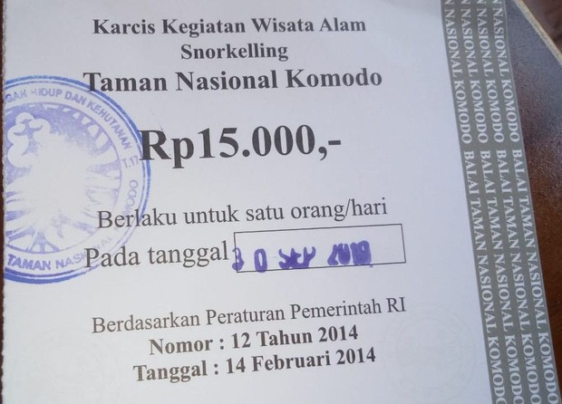 Detail Contoh Tiket Masuk Wisata Nomer 12