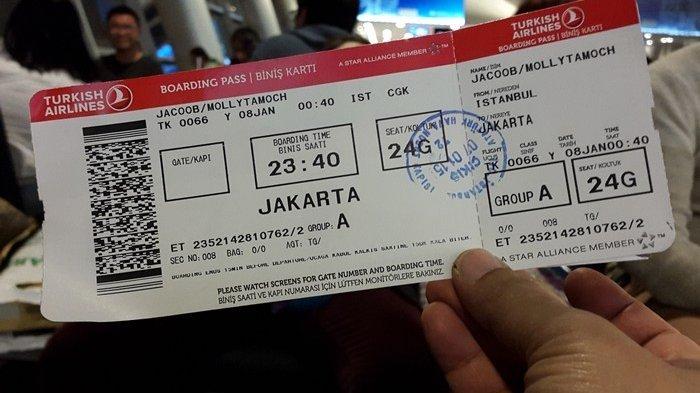 Detail Contoh Tiket Pesawat Nomer 2