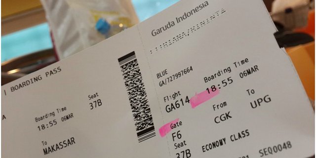 Detail Contoh Tiket Pesawat Garuda Indonesia Nomer 14