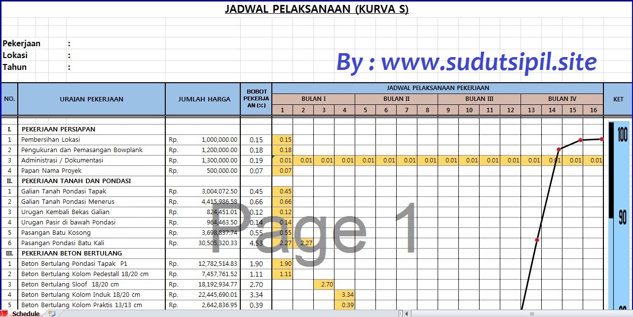 Detail Contoh Time Schedule Nomer 16