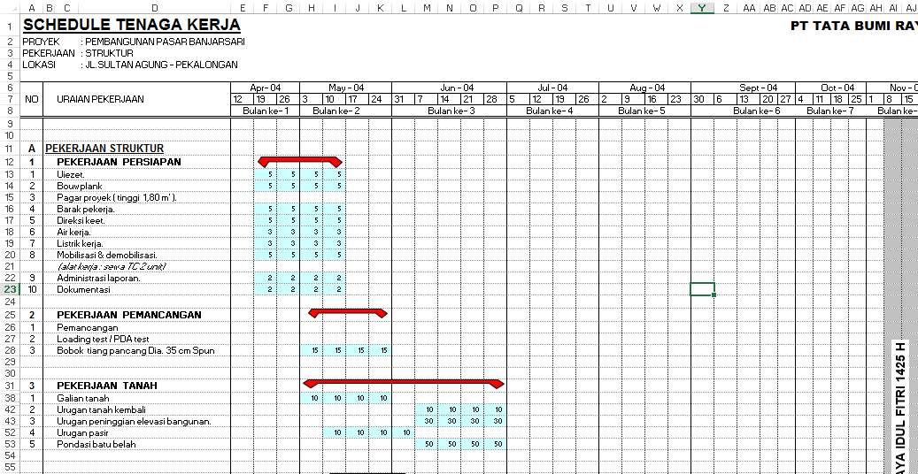 Detail Contoh Time Schedule Nomer 29