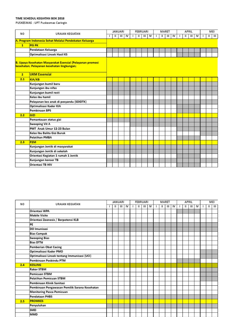 Detail Contoh Time Schedule Kegiatan Nomer 20