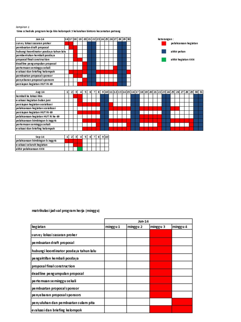 Detail Contoh Time Schedule Kegiatan Nomer 27