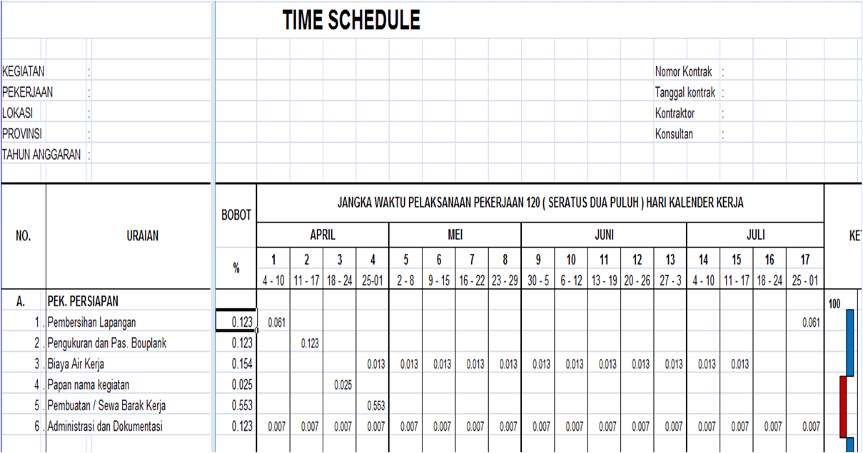 Download Contoh Time Schedule Kegiatan Nomer 7