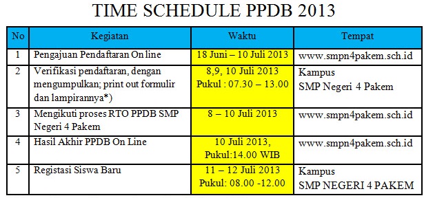 Detail Contoh Time Table Nomer 55