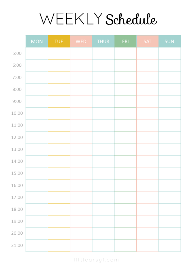 Detail Contoh Time Table Kegiatan Nomer 33