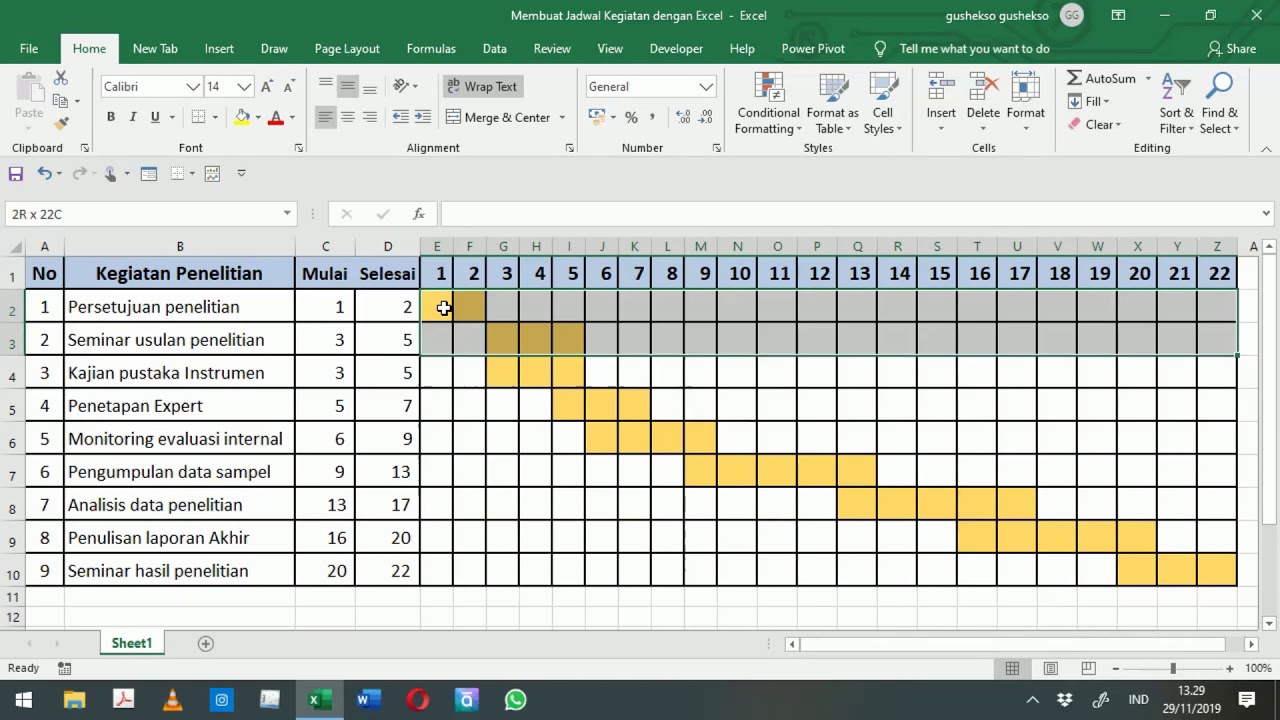 Detail Contoh Timeline Kegiatan Nomer 17