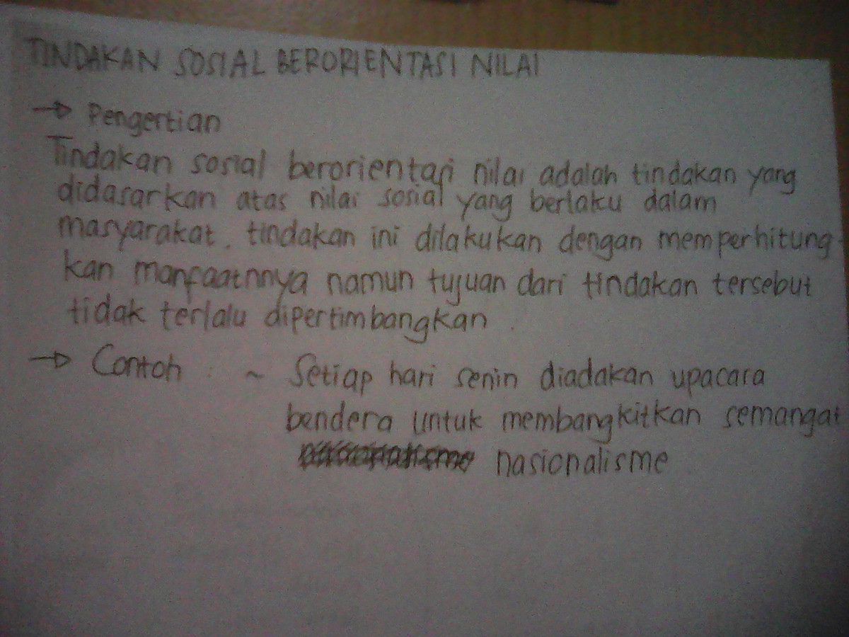 Detail Contoh Tindakan Berorientasi Nilai Nomer 30