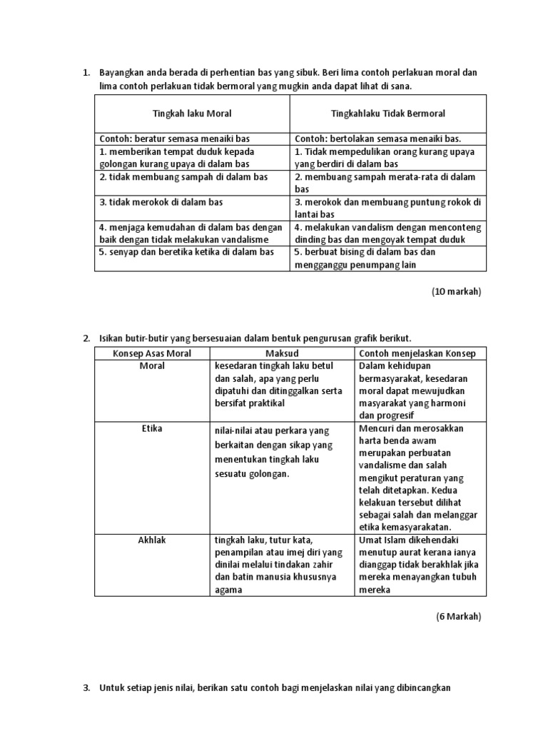 Detail Contoh Tingkah Laku Nomer 20