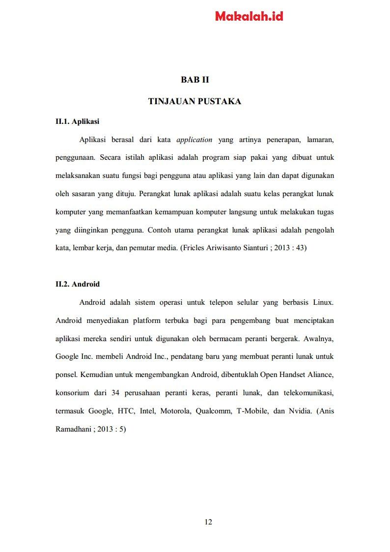 Detail Contoh Tinjauan Pustaka Makalah Nomer 13