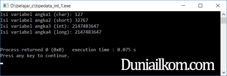 Detail Contoh Tipe Data Nomer 7