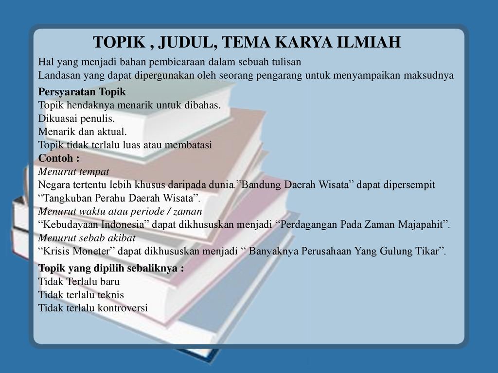 Detail Contoh Topik Dan Judul Nomer 10