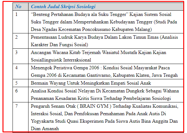 Detail Contoh Topik Dan Judul Penelitian Nomer 29