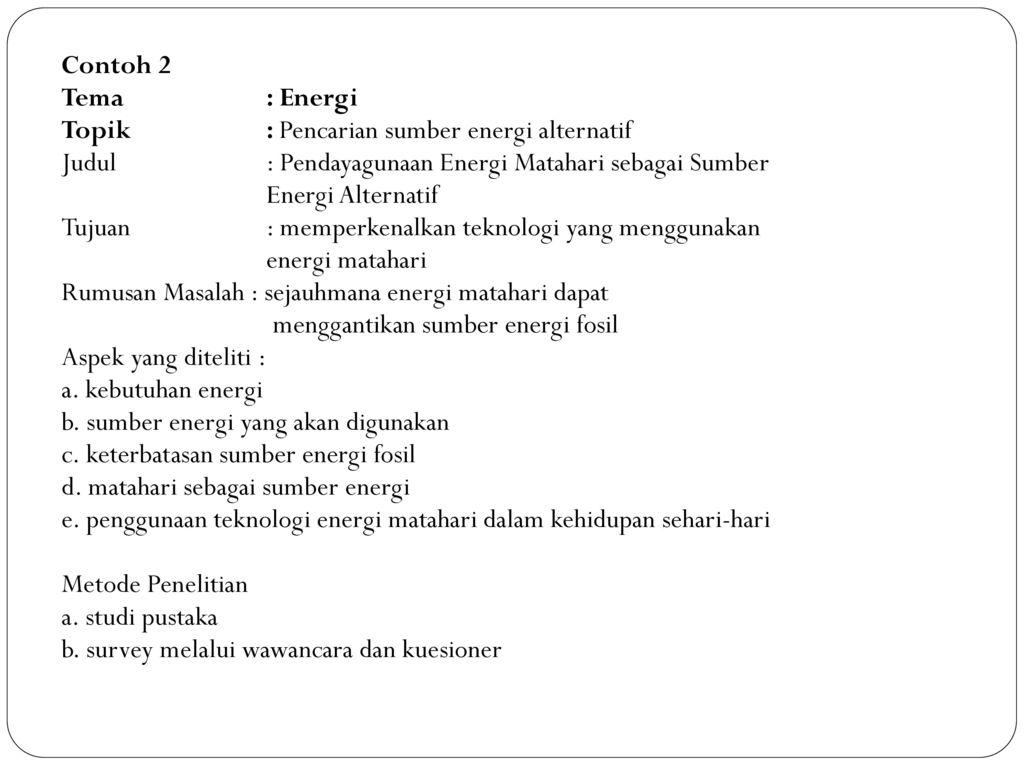 Detail Contoh Topik Tema Dan Judul Nomer 23