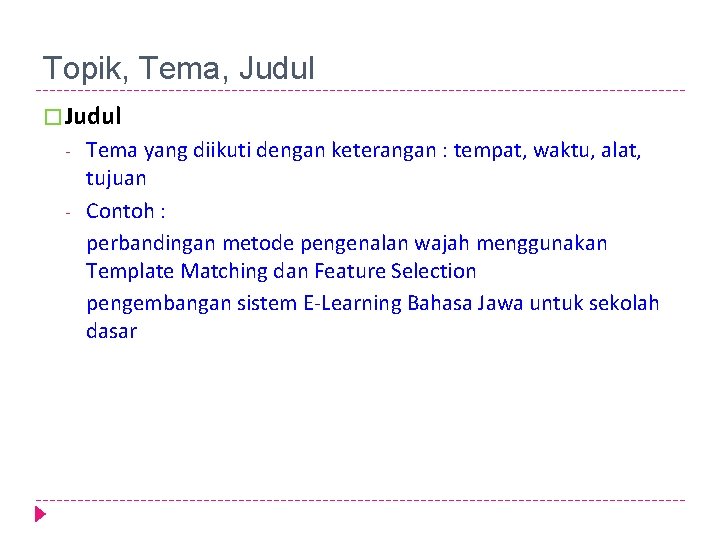 Detail Contoh Topik Tema Dan Judul Nomer 8