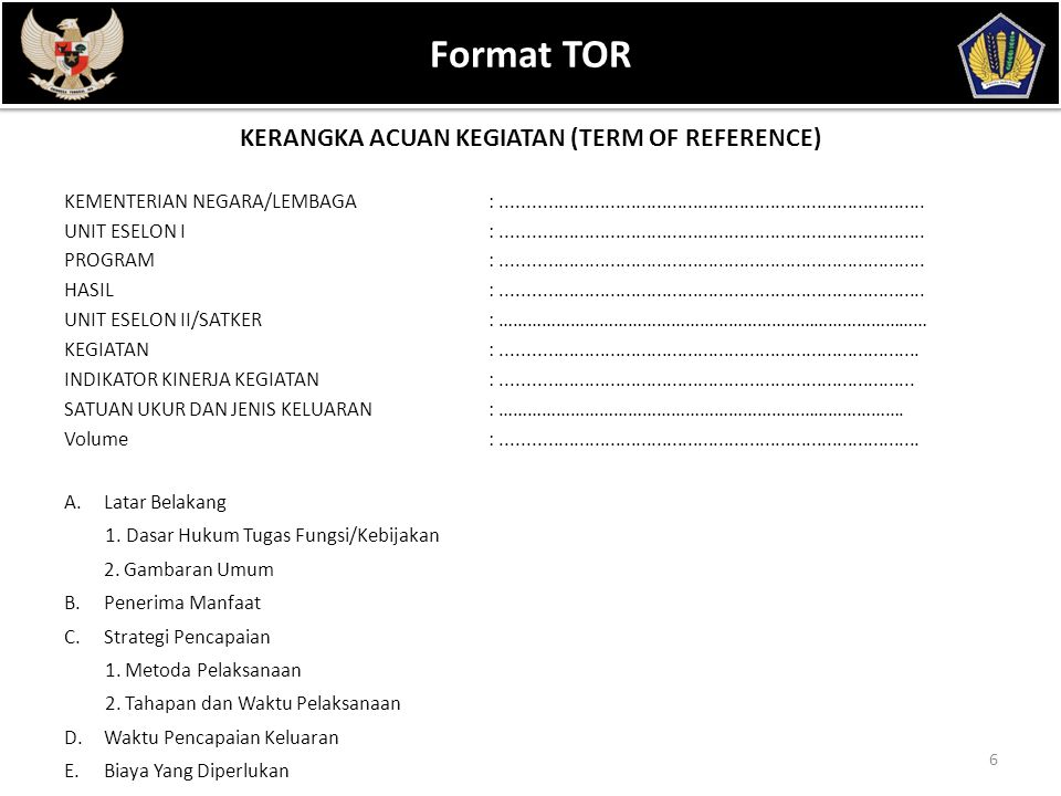 Detail Contoh Tor Kegiatan Nomer 42