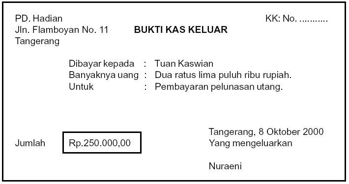 Detail Contoh Transaksi Internal Nomer 19