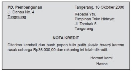 Contoh Transaksi Kredit - KibrisPDR