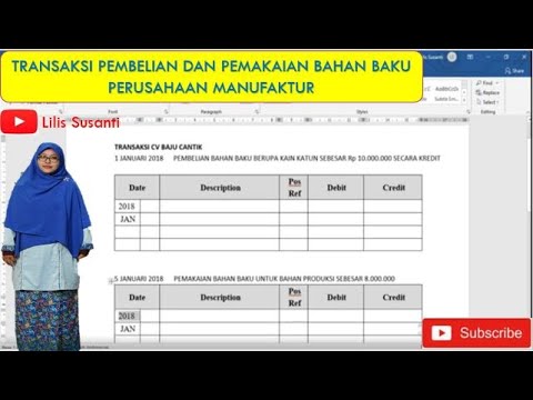 Detail Contoh Transaksi Perusahaan Manufaktur Nomer 38