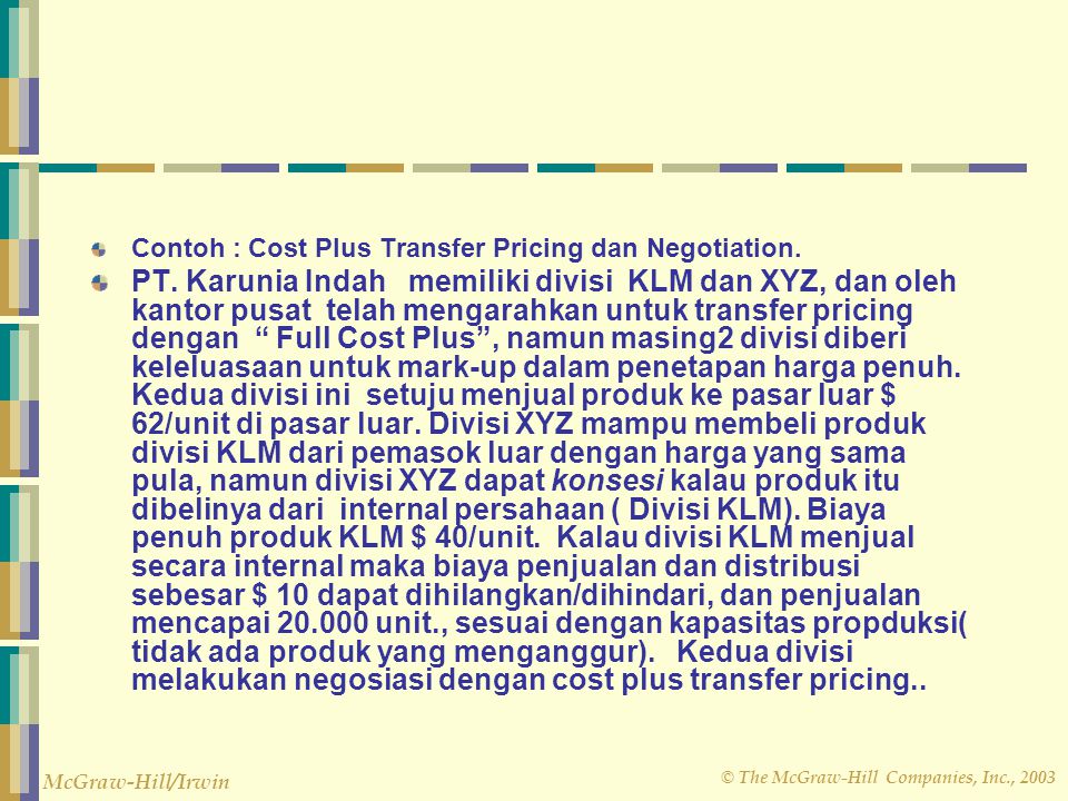 Detail Contoh Transfer Pricing Nomer 39