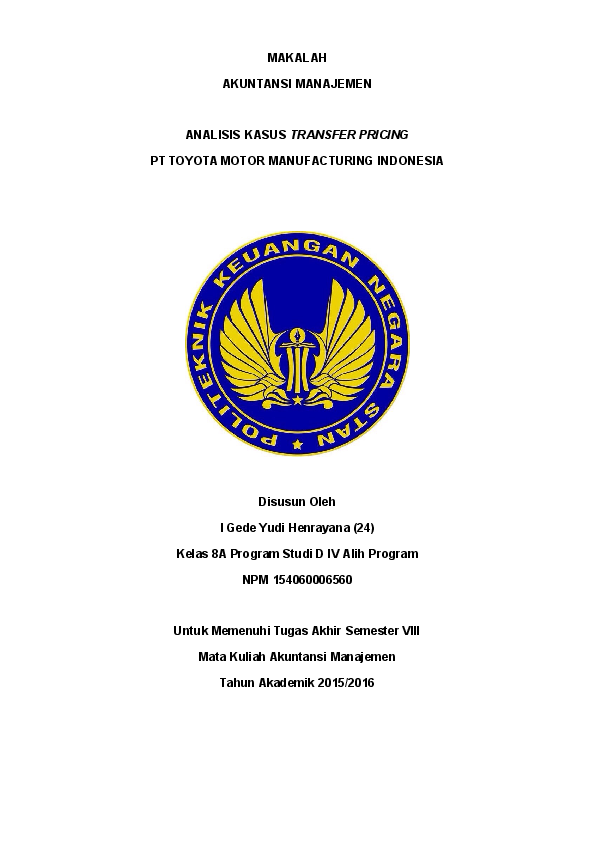 Detail Contoh Transfer Pricing Nomer 52