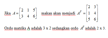 Detail Contoh Transpose Matriks Nomer 17