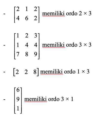 Detail Contoh Transpose Matriks Nomer 30