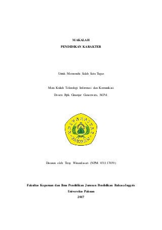 Detail Contoh Tugas Makalah Nomer 3