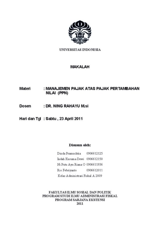 Detail Contoh Tugas Paper Mahasiswa Nomer 56