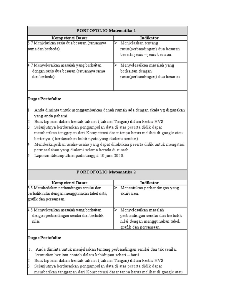 Detail Contoh Tugas Portofolio Nomer 20