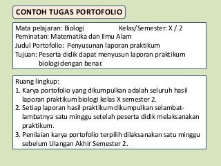 Detail Contoh Tugas Portofolio Biologi Sma Nomer 15