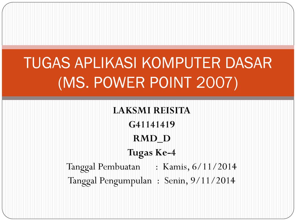 Detail Contoh Tugas Power Point Koleksi Nomer 11