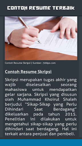 Detail Contoh Tugas Resume Nomer 33